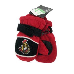 Ottawa Senators Kid's Mittens / Red / Size 2-3x